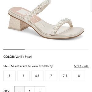 Dolce Vita Pearl-Embellished Sandals - Ivory